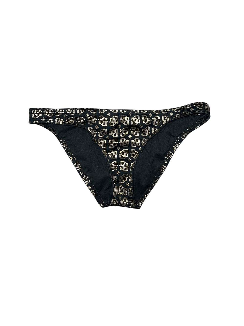 Vintage Guess Black And Gold Bikini Bottom Women’s Size Small Swimwear Beach